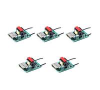 Cpolebev 5PZ Buck Converter Stabilizzatore DC-DC Step Imbottiture Modulo 12V 24V 36V 48V 72V un 5V 1A USB Galvanico Isolato di Alimentazione