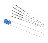 Cpolebev 5PZ per La Pulizia degli Ugelli nel Acciaio Inossidabile MK8E Ugello 3D Ugello per La Stampa 3D Ago nel Acciaio per La Pulizia Trapano da 0,4 Mm