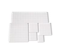 Cpolebev 6 Pezzi Blocchi per Timbri Blocchi per Timbri nel Acrilico Trasparente Strumenti con Linee di Griglia per La Creazione di Oggetti di Scrapbooking