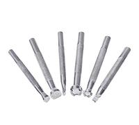 Cpolebev 6 Pezzi di Kit di Strumenti di Stampa per Stampaggio nel Pelle Kit di Punzonatura per Timbri per Incisione Realizzazione di Strumenti DIY nel Pelle