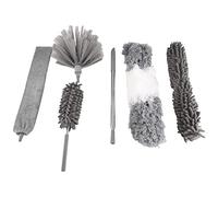Cpolebev 6 Pezzi Kit di Pulizia per Spolverino, Spolverino Estensibile nel Microfibra per Pulire La Polvere, Ragnatele, Ventilatori Un Soffitto, Luci, Tende, Automobili