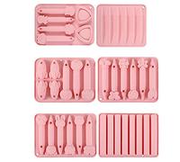 Cpolebev 6 Pezzi Stampo in Silicone per Pastelli Sicuri Stampi per Fusione di Pastelli A cavità 3D Stampi per Riciclaggio di Pastelli Riutilizzabili Assortiti