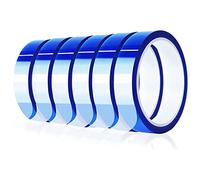 Cpolebev 6 Rotoli 20Mm X33M Nastro Termico Blu Nastro Termico Resistente al Ad Alta Temperatura Nastro Termico per Pressa un Sublimazione di