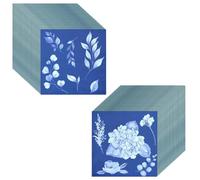 Cpolebev 60 Fogli di Carta Cianotipica Kit per Stampa Artistica per Stampa Solare Carta Solare Ad Alta Sensibilità Kit per Stampa -Sole Carta Artistica da Disegno