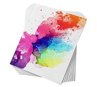 Cpolebev 60 Fogli Stampati A 50% Cotone e 140 Libbre/300 G/Carta Bianca Sfusa Acidi Carta per (10,63 X 7,68 Pollici)