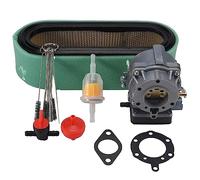 Cpolebev 693480 Carburatore Compatibile con e Stratton 693479 499306 con Filtro Aria 394019S 394358S Filtro Carburante