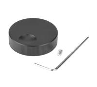 Cpolebev 6mm Foro Nero Alumino Volume Potenziometro Manopola di Controllo Matte Universale Comoda 32x13mm Come Mostrato Alluminio
