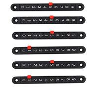 Cpolebev 6Pcs Tabellone Segnapunti da Tavolo Mini Snooker Tabellone Segnapunti Puntatori Segnapunti e Contatore di Giochi da Tavolo con Strisce Numeriche