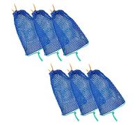 Cpolebev 6Piece Crab Trap Bait Bag con Locker Outdoor Crab Snare Mesh Trappole per Esche Rete per Gamberetti Accessori per la Pesca