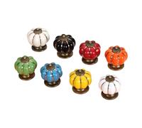 Cpolebev 8 Maniglie In Ceramica, Pomelli per Cassetti da 38 Mm, Maniglie per Porte ', Maniglie per Mobili A Foro Singolo