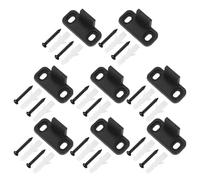 Cpolebev 8 Pezzi Guide del Pavimento Porta del Fienile Scorrevole Guide Porta ' Guida del Binario Inferiore per Montaggio un Parete un Pavimento Semplice nel Plastica Hardware