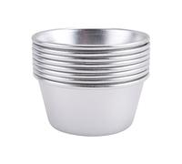 Cpolebev 8 Pezzi Stampi Individuali Stampi per Budino Tazze Mini Stampo per Cioccolato Antiaderente Cupcake Torta Biscotti Stampo per Budino