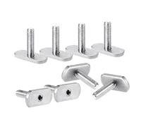 Cpolebev 8 Pz Kayak Rail/Traccia M6 e T Slot Bullone di Ricambio nel Acciaio Gear Bullone di Montaggio Kayak Accessori