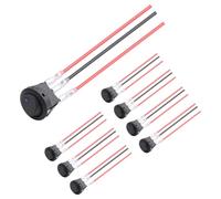 Cpolebev 8PZ 12V 20A Rotondo Blu Toggle LED Interruttore un Bilanciere Controllo On-Off SPST 3 Pin per 12V Car Truck Boat con 24PZ Fili