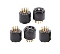 Cpolebev 9Pin Vacuum Tube Socket Test Saver per 6DJ8 12AX7 ECC83 B339 CV492 6L13 12AU7 ECC82 B329 Hifi Tube AMP Placcato