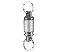 Cpolebev A Sgancio Rapido in Titanio Mini Fibbia Girevole Universale per Accessorio Borsa/Borsa/Cintura