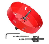 Cpolebev A Tazza da 6 Pollici - Fresa A Tazza Bimetallica da 152 mm per Progetti Diversi con Bordo di Foratura Liscio e Piatto, Truciolo Veloce