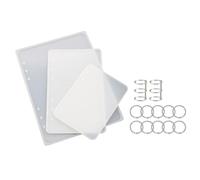 Cpolebev A5 A6 A7 Copertina per Notebook Stampo in Resina Stampi in Silicone Epossidico UV Fai-da-Te Stampi per in Resina Regalo per Libri Trasparenti Mestiere in Resina Durevole Facile da Usar