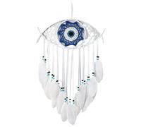 Cpolebev Acchiappasogni del Malocchio per Camera da Letto Macrame Intrecciato Un Mano da Appendere alla Parete Decorazioni per La Casa Fortuna Regalo di Benedizione,1
