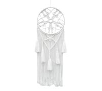 Cpolebev Acchiappasogni in macramè per Camera da Letto Acchiappasogni per Adulti Decorazione da Parete Grande Boho da Appendere alla Parete con Foglie Intrecciate Decorazione Durevole Facile da Usare