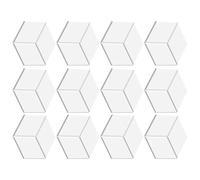 Cpolebev Acustici da 12 Pezzi con Autoadesivo, In Schiuma Fonoassorbente 12x10,2x0,4 Pollici, Piastrelle Fonoassorbenti per Pareti Bianche