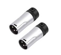 Cpolebev Adattatore A Saldare per Microfono XLR Connettore A Saldare XLR A 3 Pin Placcato Spina Audio XLR Ad Angolo Retto Regolabile A 90°