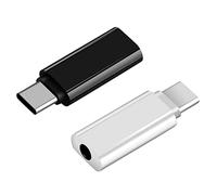 Cpolebev Adattatore Audio per Cuffie Convertitore da Tipo C A Jack da 3,5 mm da 2 Pezzi Tipo USB C A Adattatore Aux per Cuffie Femmina da 3,5 mm
