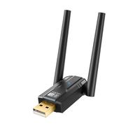 Cpolebev Adattatore Bluetooth Bt5.4 da 150 Metri Unità Computer Cuffie Audio Bluetooth USB Trasmettitore Ricevente con Antenna
