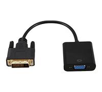 Cpolebev adattatore da DVI a VGA da 1080P DVI-D a VGA 24 + 1 25 pin DVI a 15 pin VGA femmina convertitore video per display PC