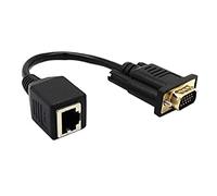 Cpolebev Adattatore da VGA un RJ45 di Rete un VGA Connettore per di Rete Monitor un Connettore per di Rete Estensore VGA