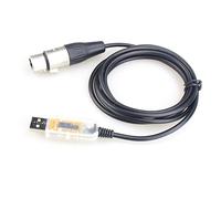 Cpolebev Adattatore di Interfaccia da USB A LED DMX512 Computer PC Stage Lighting Controller Dimmer, Sostituzione Adattatore