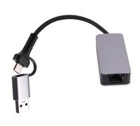 Cpolebev Adattatore Ethernet 2.5 Gigabit Tipo-C USB 3.0 A RJ45 LAN 2500Mbps Scheda di Rete 2.5G Ad Alta velocità per Nas PC Portatile