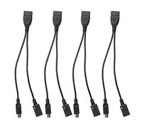 Cpolebev Adattatore Mini OTG da 4 Confezioni, Adattatore da Micro-USB un USB Alimentato 2 nel 1 (OTG + di Alimentazione) per Streaming Sticks Ecc