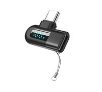 Cpolebev Adattatore OTG da 6A per Display Digitale da Tipo C A Tipo C per USB C A Ricarica Rapida da 120 W Connettore USB 2.0 Nero