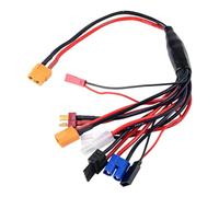 Cpolebev Adattatore per Caricatore di Batteria al Litio con Spina XT60 A Spina T JST XT60 EC3 Futaba