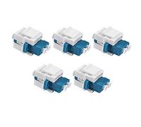 Cpolebev Adattatore per Fibra Ottica LC LC a LC Duplex Multimode 10GB F/F Accoppiatore per Piastre a Parete, di Permutazione