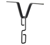 Cpolebev Adattatore per Grondaia per Catena Antipioggia Adattatore per Catena Antipioggia A Forma di V Nero Gancio per Catena Antipioggia con Gancio A Forma di S, per D Piovoso Esterno