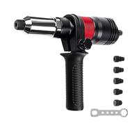 Cpolebev Adattatore per per Rivetti Elettrici da 2,4-6,4 mm Utensile per Rivetti Elettrici Fili per Chiodi per Rivettatura Automatica Strumento per per Rivetti Elettrici con Chiave e M