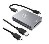 Cpolebev Adattatore per Scheda di Memoria CFexpress Reader USB 3.2 Gen2 da 10 Gbps per Lettore di Schede CFexpress Tipo B con da USB C A USB C/A