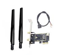 Cpolebev Adattatore per Scheda WiFi PCIE Scheda di Rete Wireless M2 NGFF Convertitore Bluetooth per Desktop Wi-Fi 8260 8265NGW AX200 9260 7265
