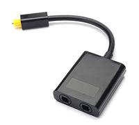 Cpolebev Adattatore Per Splitter Per Fibra Ottica Digitale A Doppia Porta 1 In 2 Uscite