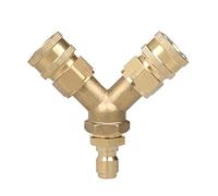 Cpolebev Adattatore per Splitter un T con Connettore un Sgancio Rapido da 3/8 di Pollice per Idropulitrice
