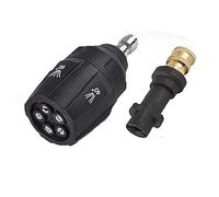 Cpolebev Adattatore per Ugello un Turbina Rotante Ad Alta Pressione 5 nel 1 per Ugello per Idropulitrice Ad Alta Pressione K2-K7 Quick Connect