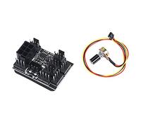 Cpolebev Adattatore per Ventola Un 3 Pin 4 Pin PWM PC Chassis Ventola di Raffreddamento Hub Governor Splitter Un 8 Vie Regolatore di velocità 12V con Porta di Alimentazione Un 6 Pin