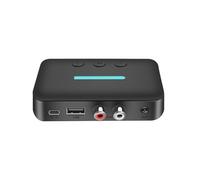Cpolebev Adattatore Ricevitore Audio USB Bluetooth 5.3 Musica Stereo Wireless 3,5 mm AUX R/L Supporto Riproduzione U-Disk per Altoparlante da Tavolo