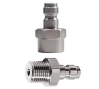 Cpolebev Adattatore Universale A Disconnessione Rapida 2CPS da 8 Mm, Filettatura Femmina M11x1 e Filettatura Esterna per Adattatore per Anidride Carbonica Durevole