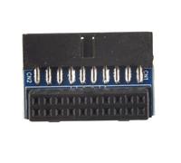 Cpolebev Adattatore USB 3.0 da 90 Gradi Nero USB 3.0 da 20 Pin un Femmina L Girare Ad Angolo Retto Adattatore di Alimentazione Scheda Madre Angolata Verso il Basso