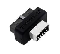 Cpolebev Adattatore USB da Pannello Frontale USB 3.0 19PIN/20Pin A Tipo e Femmina Adattatore Connettore Verticale Interno per Scheda Madre del Computer Durevole