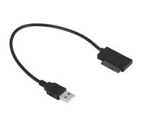 Cpolebev Adattatore USB PC 6P + 7P CD DVD Rom Convertitore da A USB 2.0 Slimline 13 Pin Drive Cable per PC Laptop Notebook