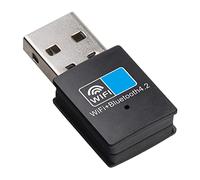 Cpolebev Adattatore USB WiFi Bluetooth, Bluetooth 4.2 Scheda di Rete Dongle WiFi 150Mbps, Trasmettitore Ricevitore Bluetooth WiFi